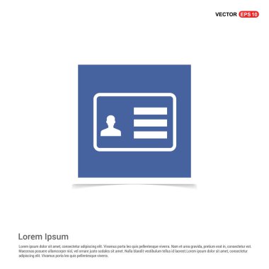 Kimlik kartı rozet simge