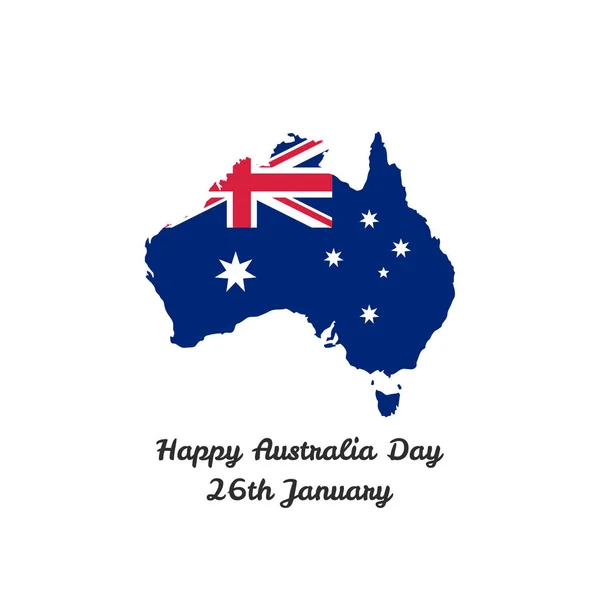 Happy Australien Tageskarte — Stockvektor