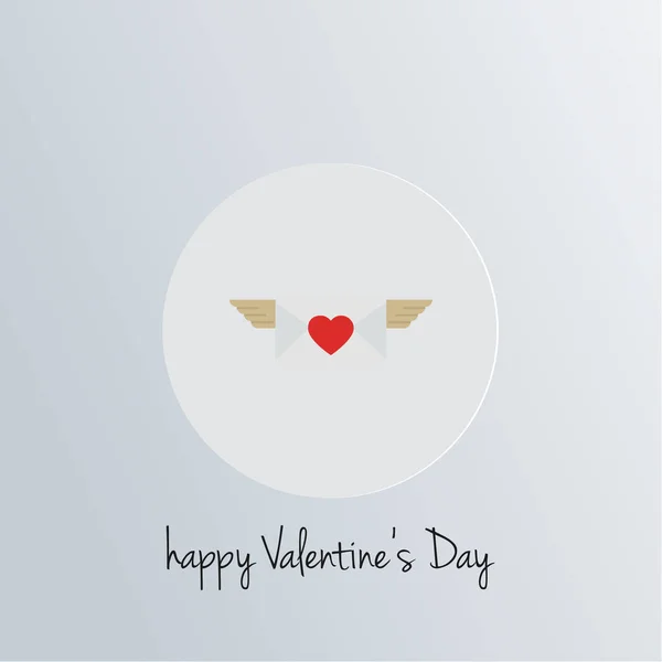 Feliz tarjeta de San Valentín — Vector de stock