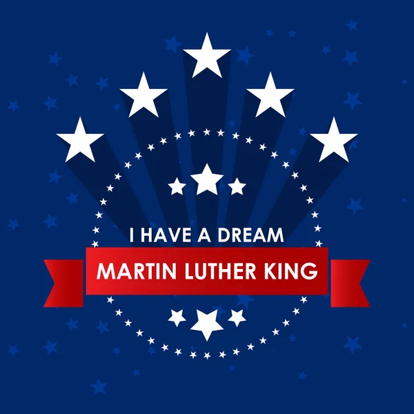 Martin Luther King karta dzień — Wektor stockowy