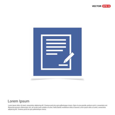 Düz tasarım kalem simgesi