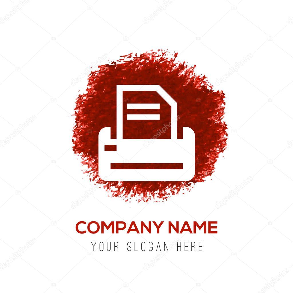 Office printer icon. vector illustration