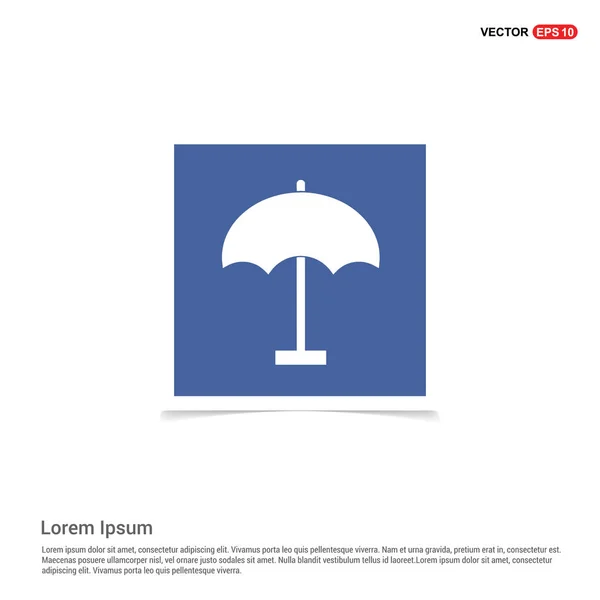 Paraguas de playa Icono — Vector de stock