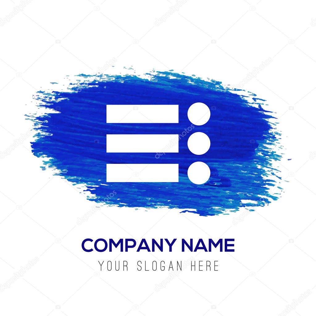Business logo with expand menu flat icon, vector illustration