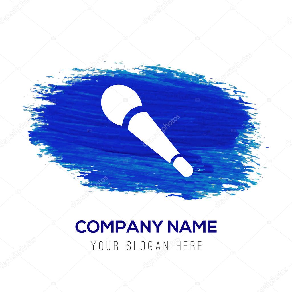 Business logo with Microphone Recording icon, pictogram icon. Vector Illustration
