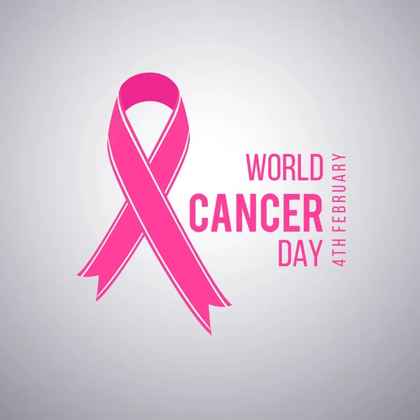 Всемирный день борьбы с раком — стоковый вектор