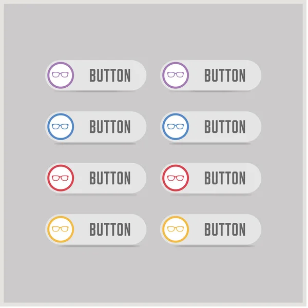 Стильные иконки очков — стоковый вектор