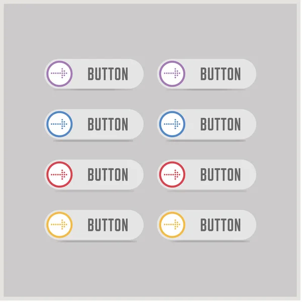 Set of next arrow buttons — Stock Vector