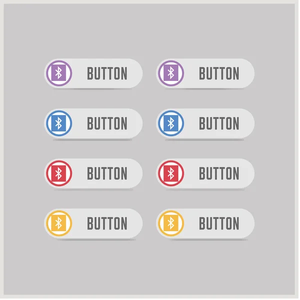 Symbole für Bluetooth-Tasten — Stockvektor