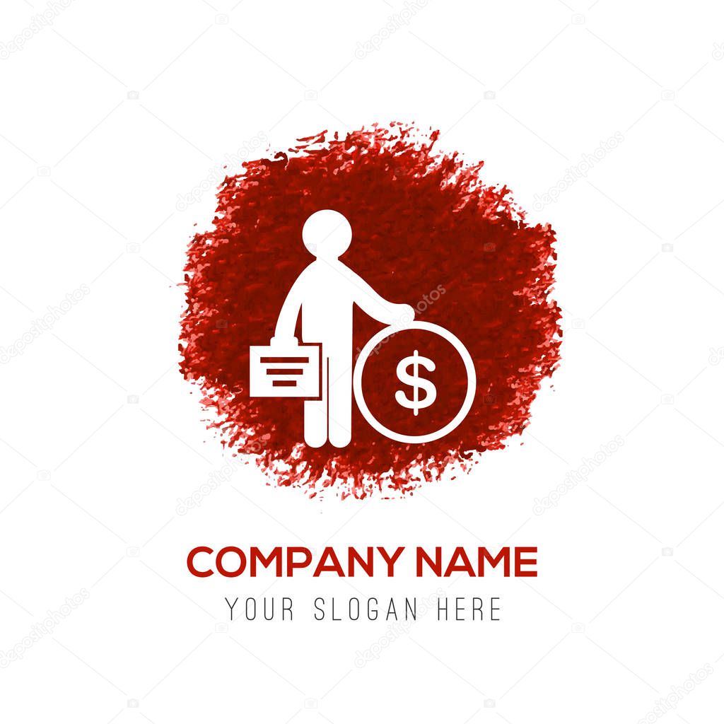 Business logo with Dollar Money Icon vector illustration