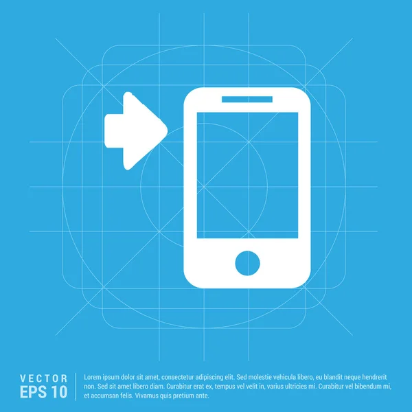 Moderne smartphone pictogram — Stockvector