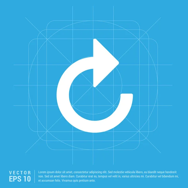 Reload pijlpictogram — Stockvector