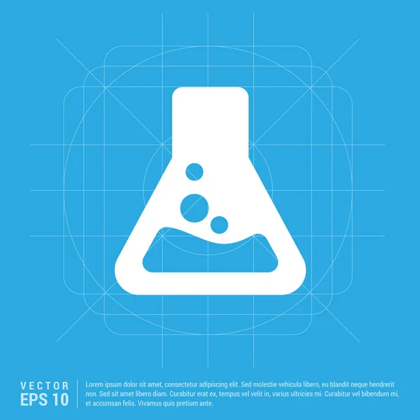 Symbol für Chemiekolben — Stockvektor