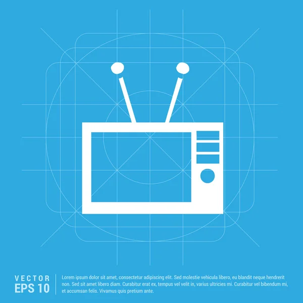 Retro tv icon — Stock Vector