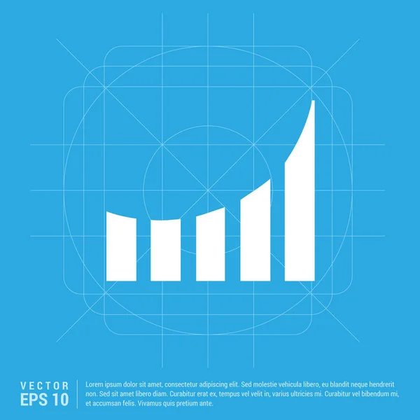 Affärsdiagram ikon — Stock vektor