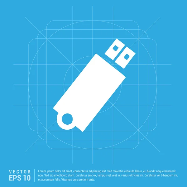 USB-Stick-Symbol — Stockvektor