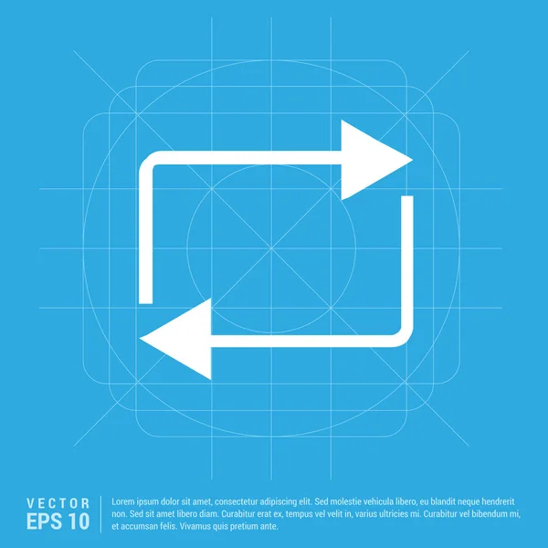 Ícone de setas circulantes — Vetor de Stock