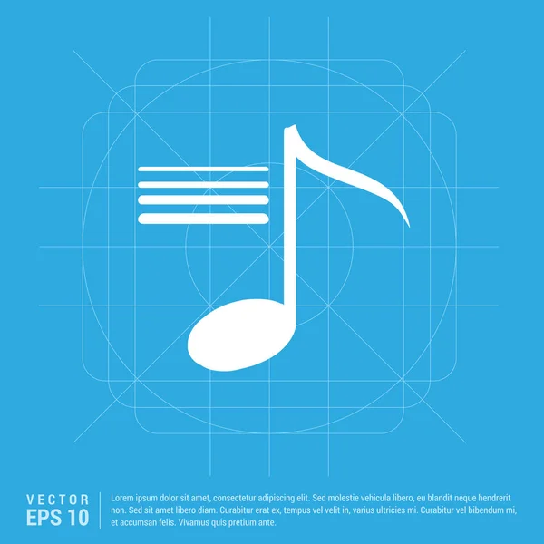 Иконка музыкального приложения — стоковый вектор