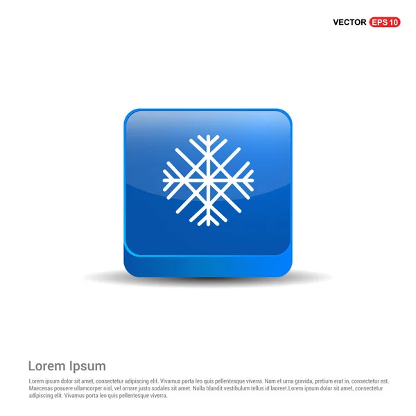 Vinter snöflinga ikonen — Stock vektor