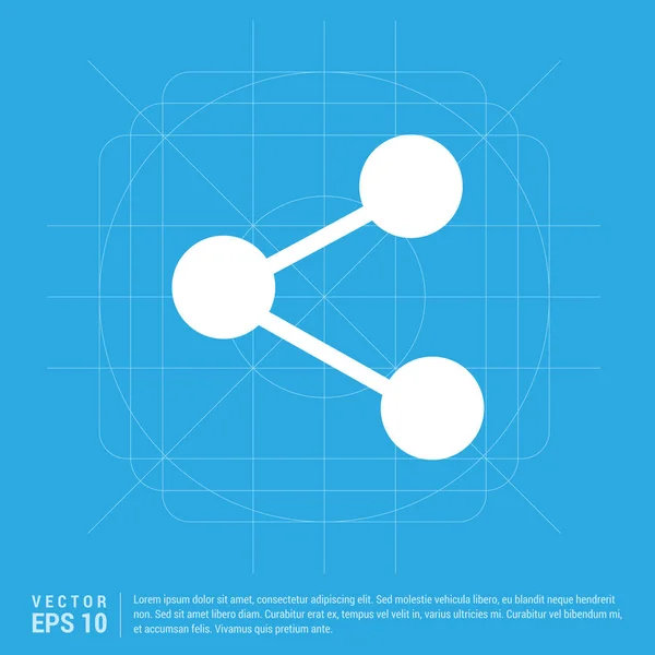 Datensymbol teilen — Stockvektor