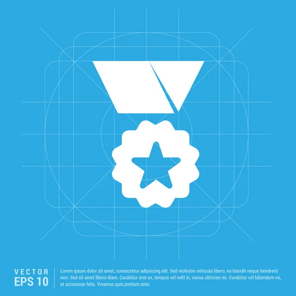 Медаль премії значок — стоковий вектор