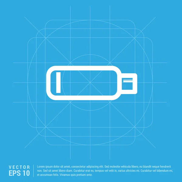 Opladen van de batterijpictogram — Stockvector