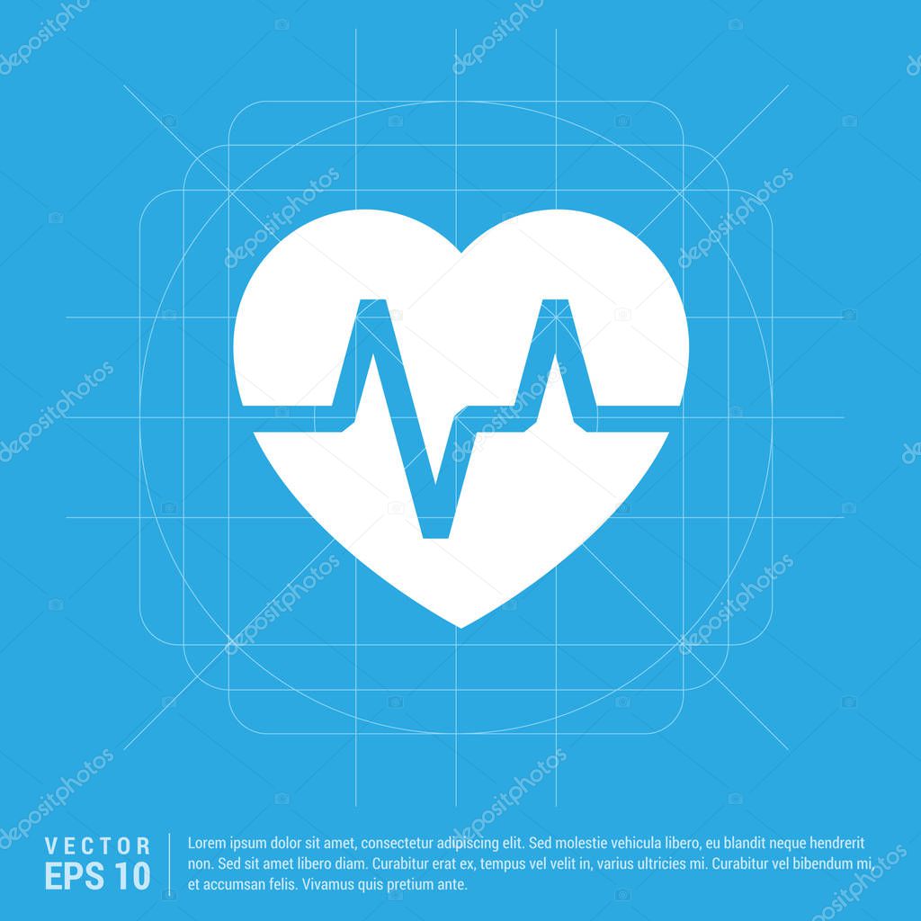 heart cardiogram icon 