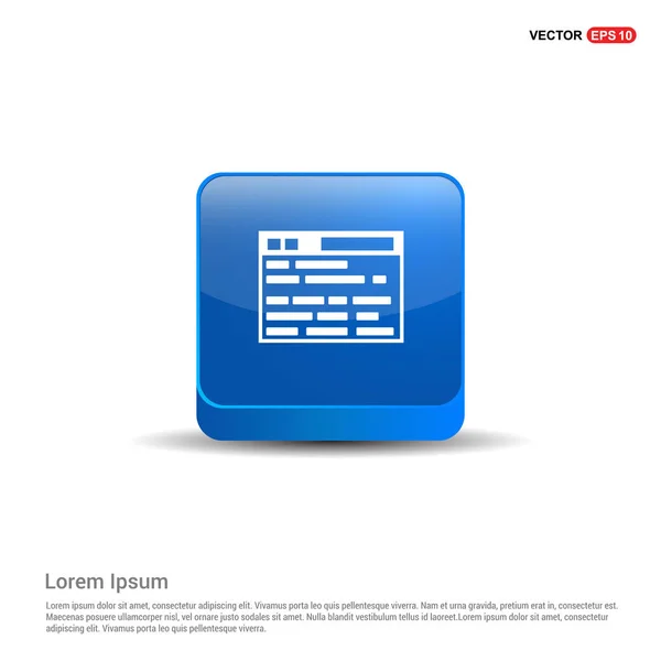 Icono de interfaz de ventana de aplicación — Vector de stock