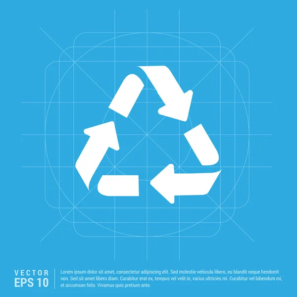 Recycler icône écologie — Image vectorielle