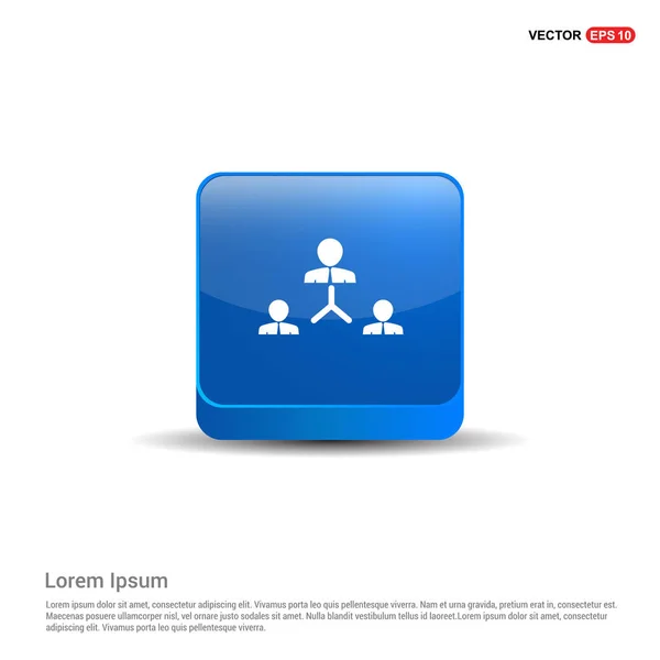 Business logo platta ikonen — Stock vektor