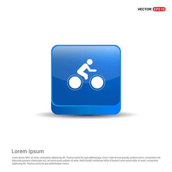 Man riding sport bicycle icon — Stock Vector