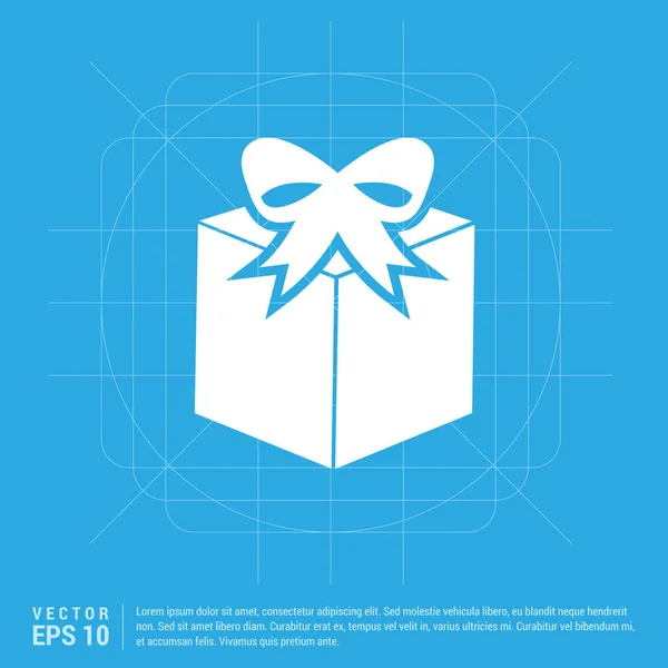 Icono de caja de regalo — Vector de stock