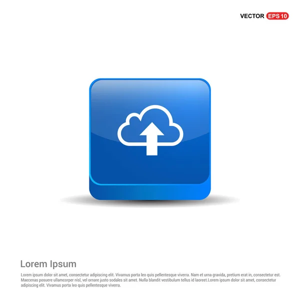 Feltölt-hoz felhő ikon — Stock Vector