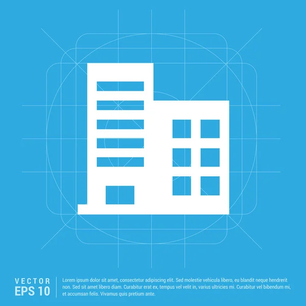 Ícone de edifício apartamento —  Vetores de Stock