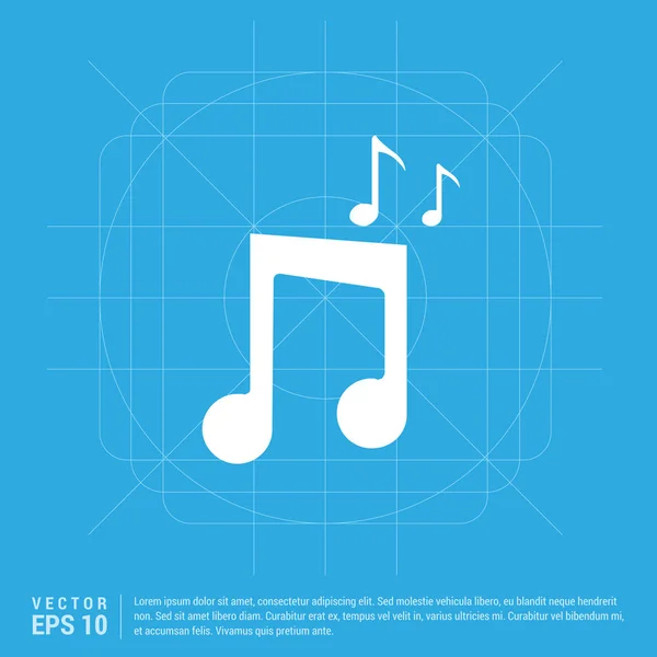 Ikone der Musikanwendung — Stockvektor
