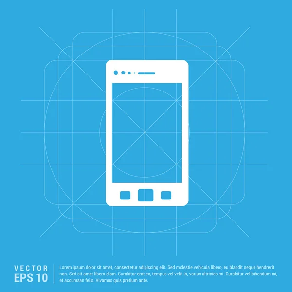Ícone de smartphone moderno — Vetor de Stock