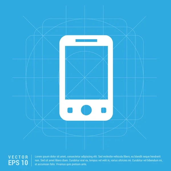 Moderna icona dello smartphone — Vettoriale Stock