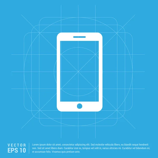 Ícone de smartphone moderno — Vetor de Stock