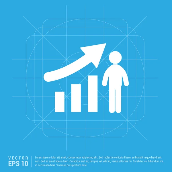 Affärsdiagram ikon — Stock vektor