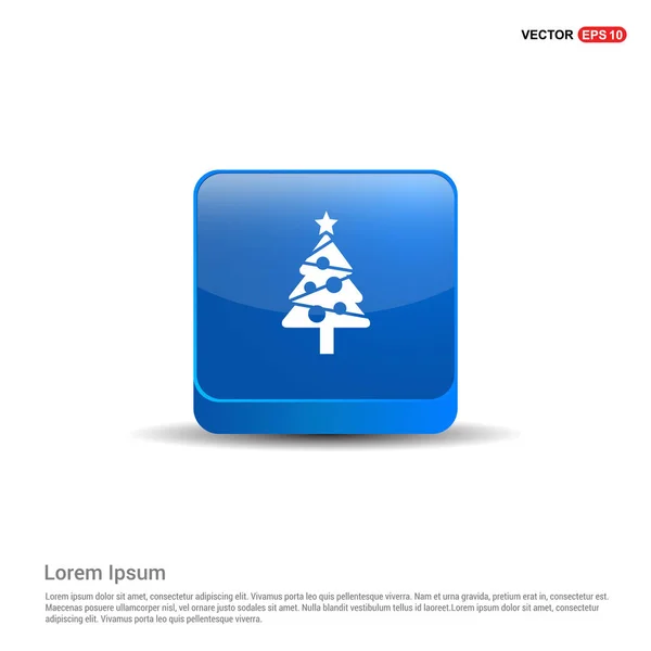 Christmas tree icon — Stock Vector