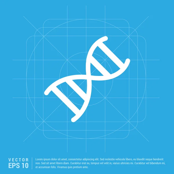 Dna molecuul icoon — Stockvector