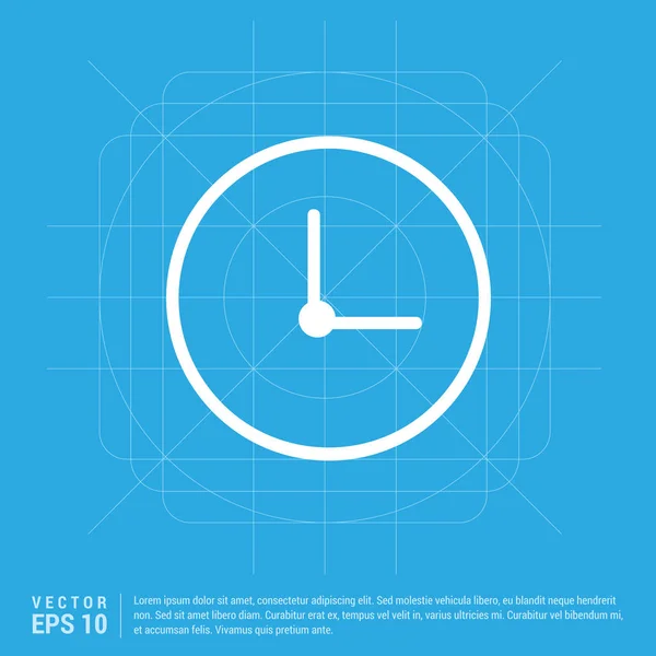 Ikona časových hodin — Stockový vektor