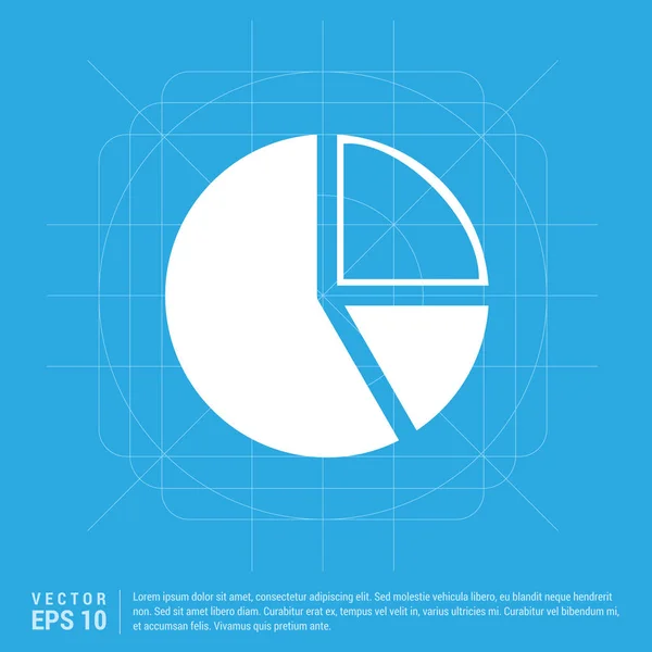 Ícone gráfico de negócios — Vetor de Stock