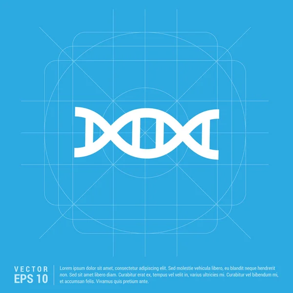 DNA molekül simgesi — Stok Vektör