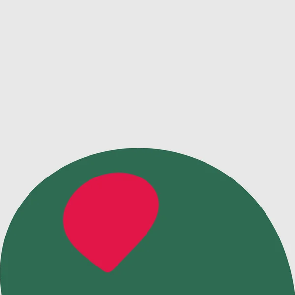 Bangladesh flagga logo — Stock vektor