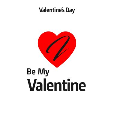 Sevgililer günü tebrik kartı kırmızı kalp