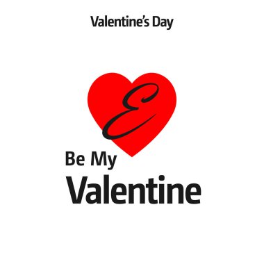 Sevgililer günü tebrik kartı kırmızı kalp