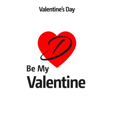 Sevgililer günü tebrik kartı kırmızı kalp