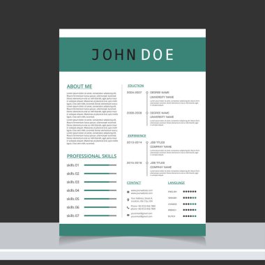 İş başvuruları için özgeçmiş şablonu