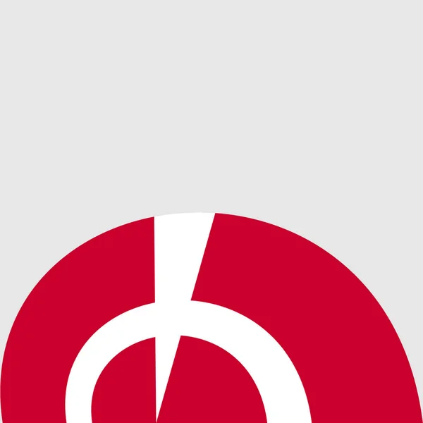 Nemzeti zászló logó — Stock Vector